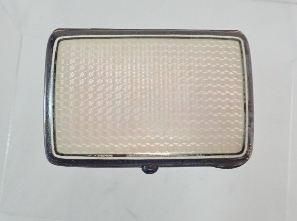 Sterling Silver & Guilloche Enamel Cigarette Case (1 of 10)