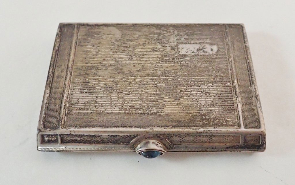 Elgin Silver Art Deco Ladies Cigarette Case (1 of 9)