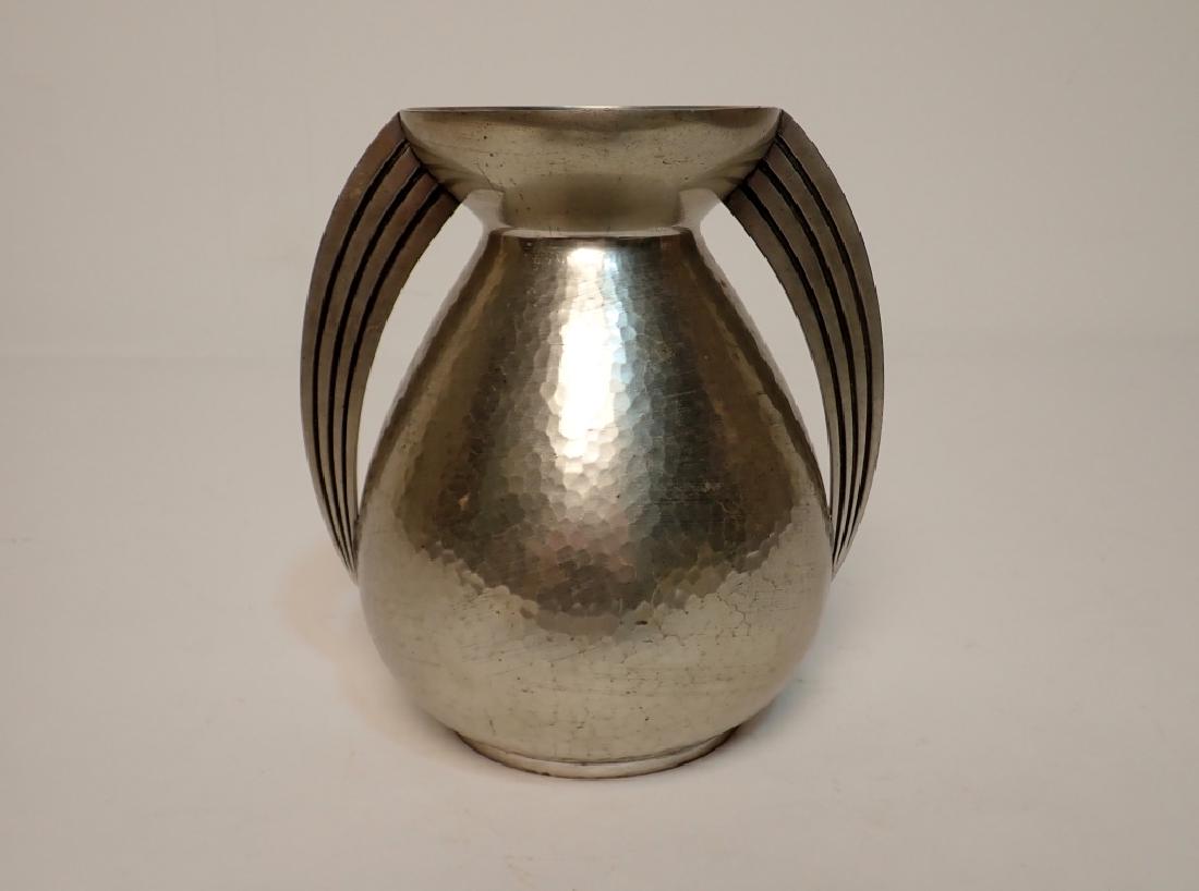 Rene Delavan Art Deco Pewter Dinanderie Vase (1 of 10)