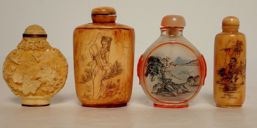 Group of Four Asian Snuff Bottles (1 of 10)