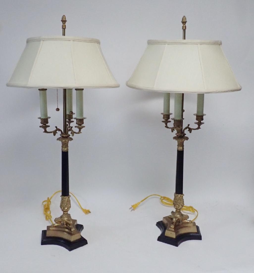 French Empire Style Bronze Lamp Pair (1 of 10)