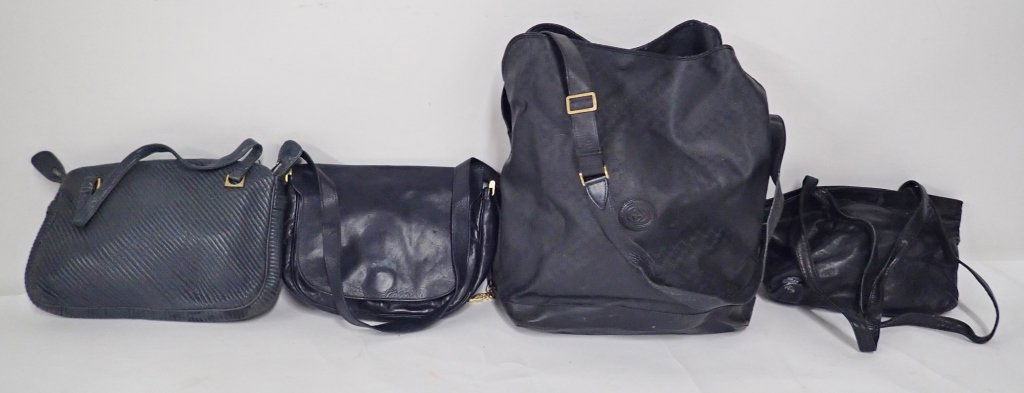 Vintage Designer Black Leather Handbags (1 of 10)