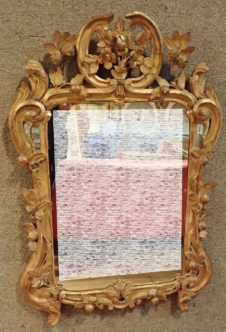 Antique Carved Gilt Mirror (1 of 10)