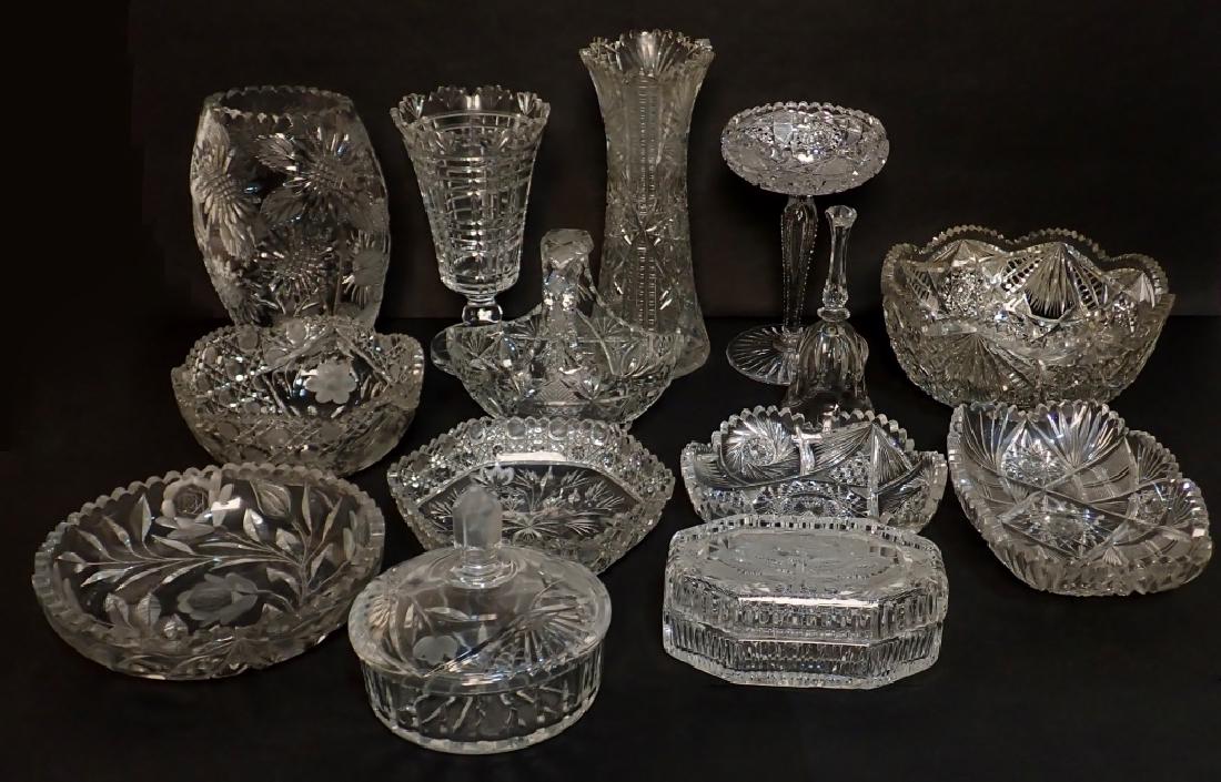 Grouping of Mixed Cut Crystal Vessels (1 of 10)
