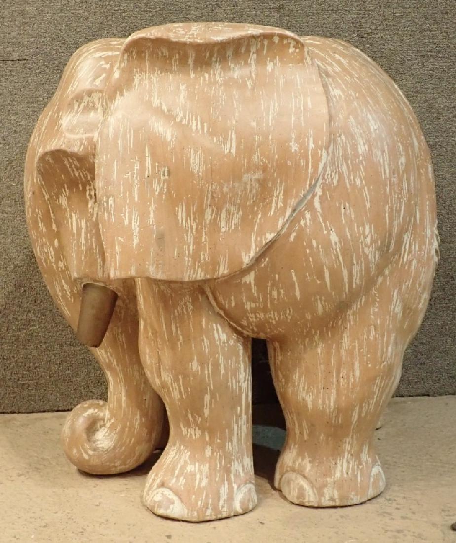 Wood Sculptural Carved Elephant Table Base (1 of 7)