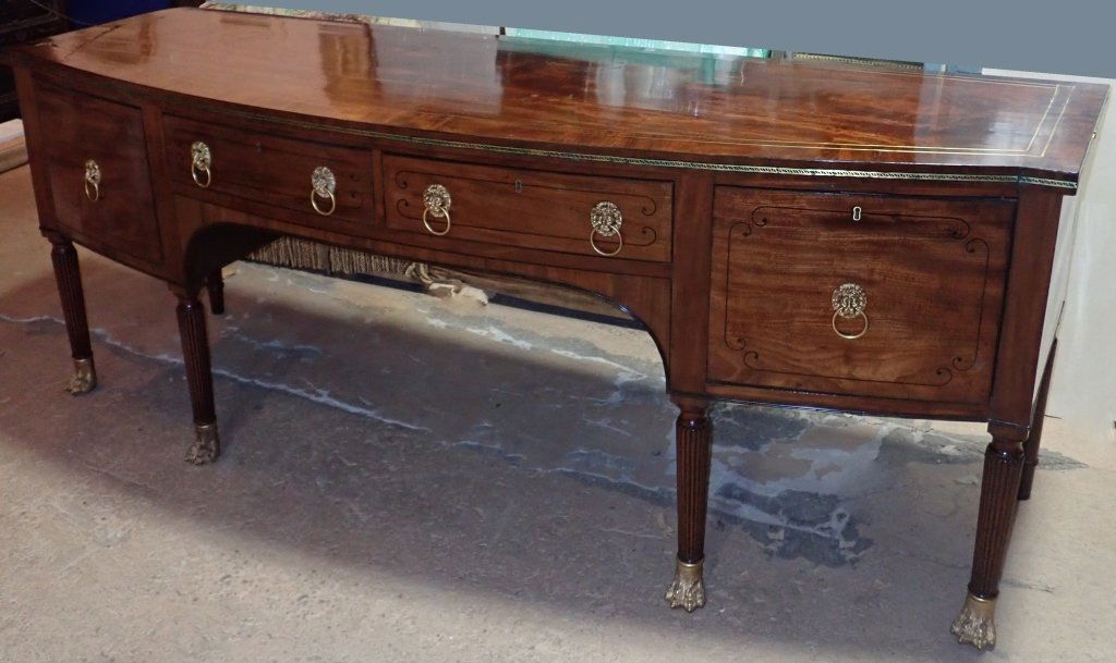 Mahogany & Brass Inlay George III English Server (1 of 10)