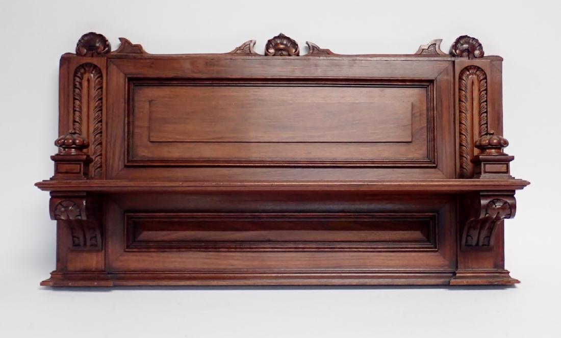 Carved Wooden Shelf with Floral Motif (1 of 11)
