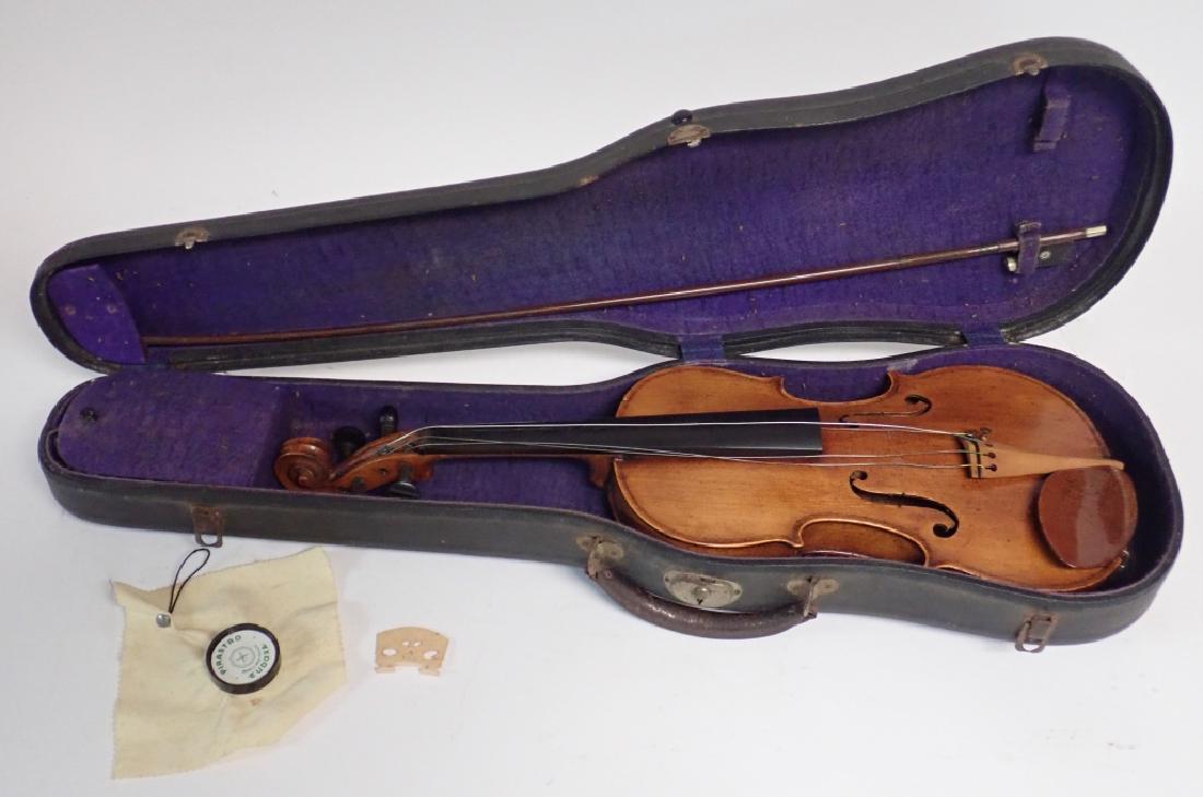 Antique Violin with Case and Bow (1 of 12)