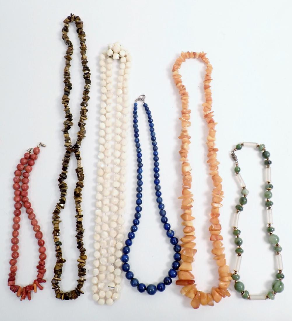 Natural Stone Bead Necklace Assortment (1 of 6)