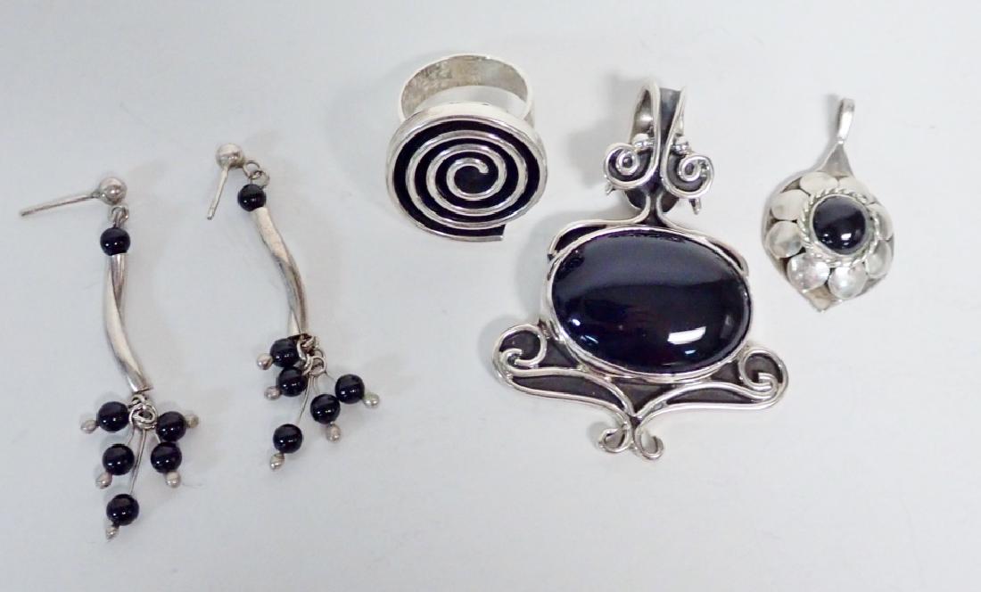 Black Onyx & Silver Jewelry Grouping (1 of 9)