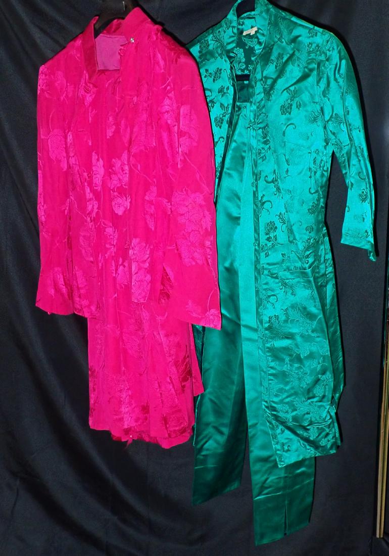 Two Vintage Asian Silk Coordinated Womens Sets (1 of 11)