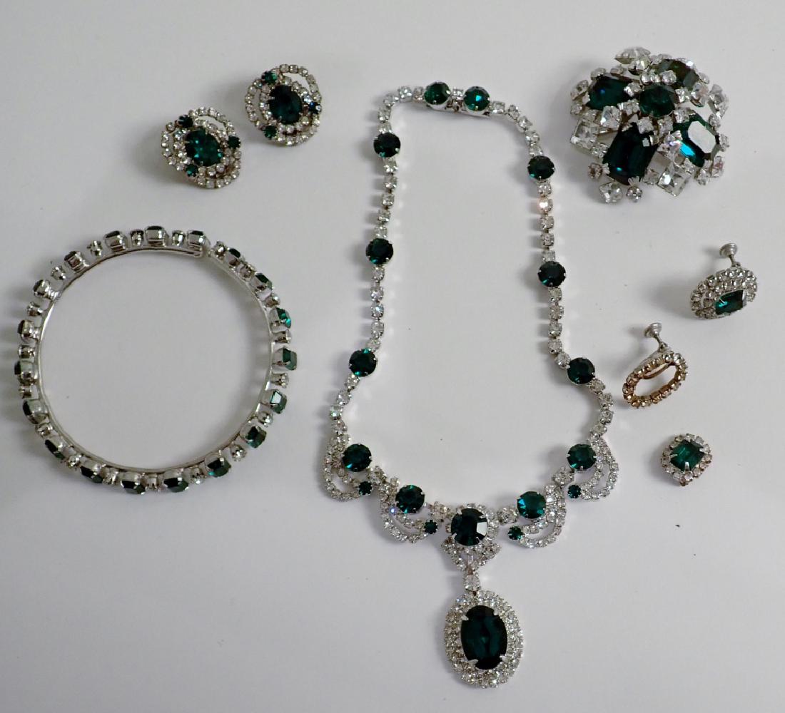 Faux Diamond & Emerald Fashion Jewelry Lot (1 of 10)