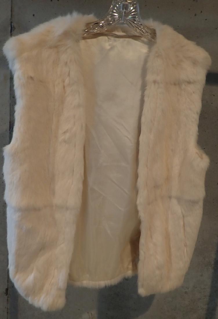 Vintage White Rabbit Fur Vest (1 of 14)