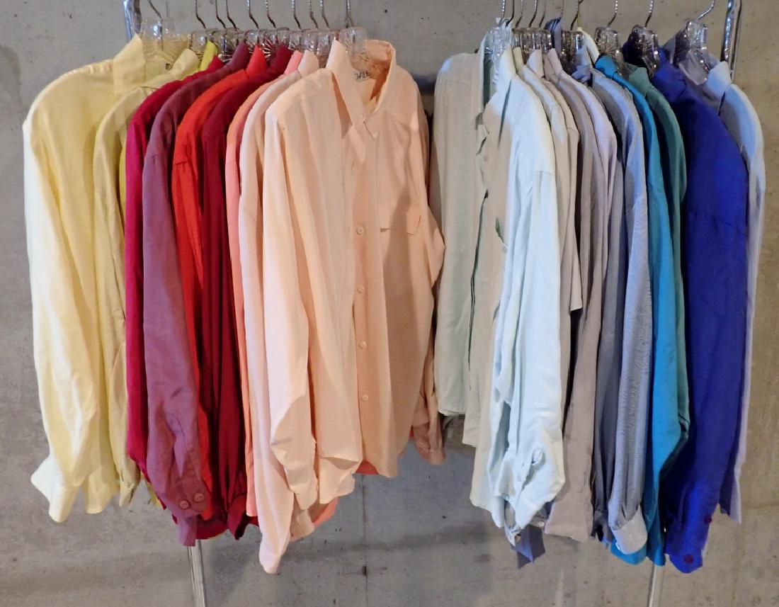 Vintage Ladies Silk Blouses in Solid Colors (1 of 10)