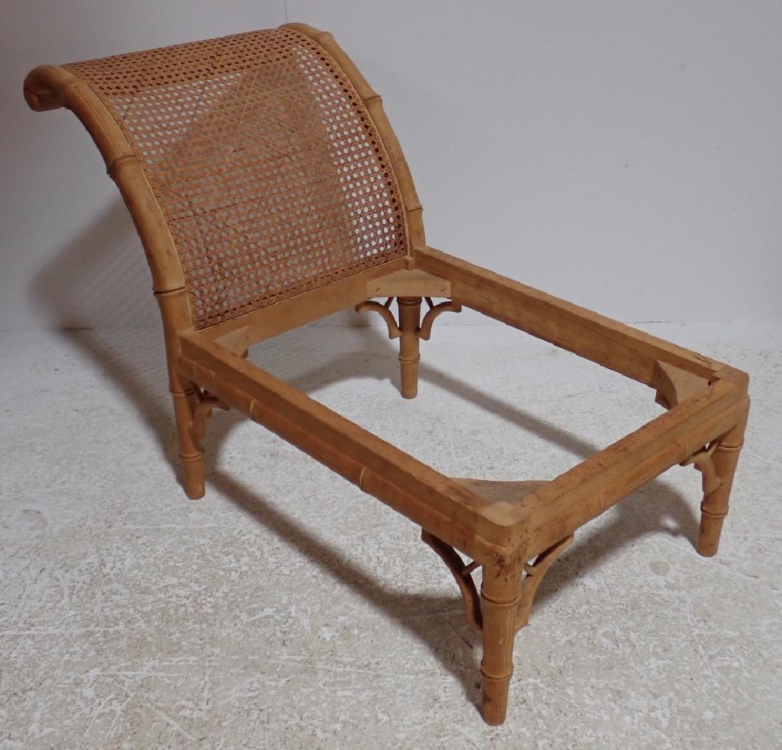 Faux Bamboo Child's Chaise with Cane Back (1 of 12)