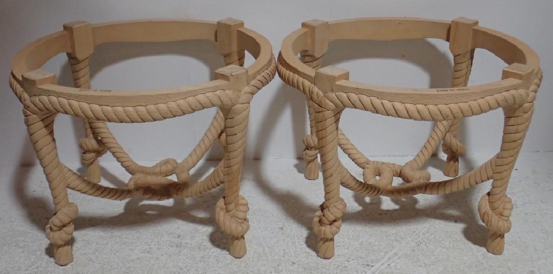 Pair of Unfinished Napoleon III Style Side Tables (1 of 12)