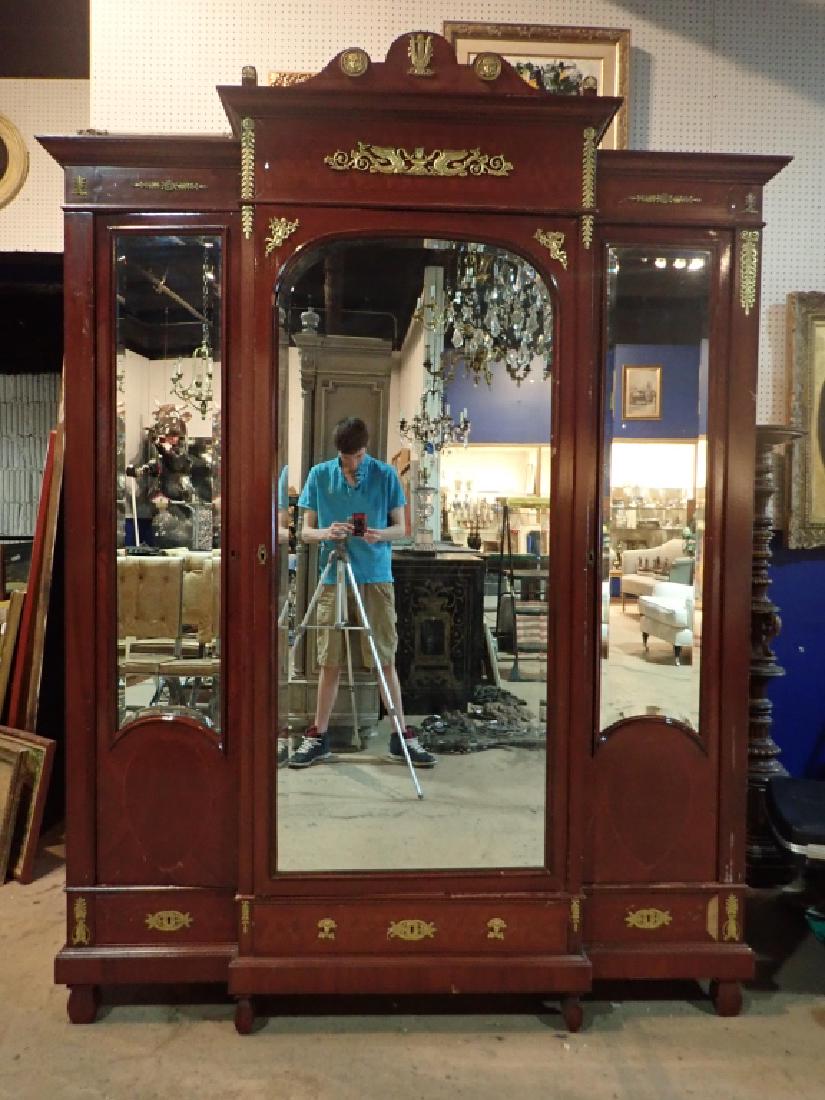 Large Mahogany Armoire (1 of 12)