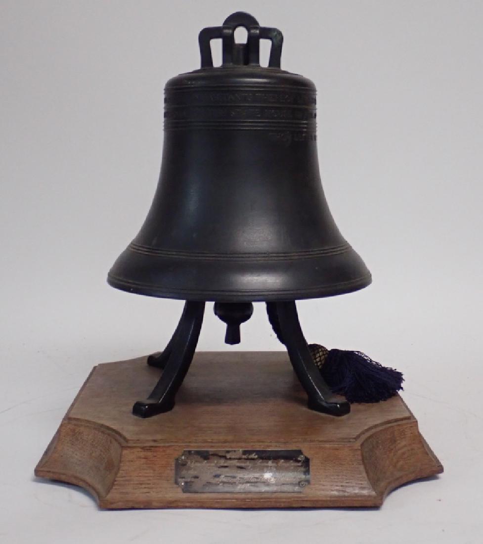 Antique Liberty Bell Replica on Wooden Base (1 of 11)