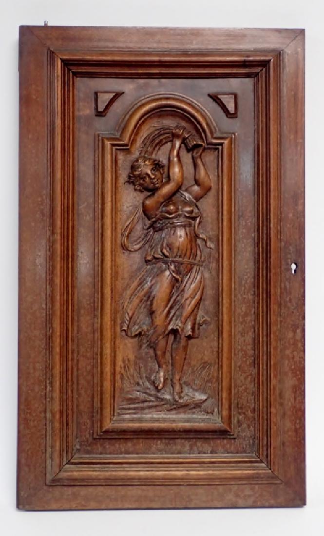 Wooden Carved Element with Figural Motif (1 of 7)
