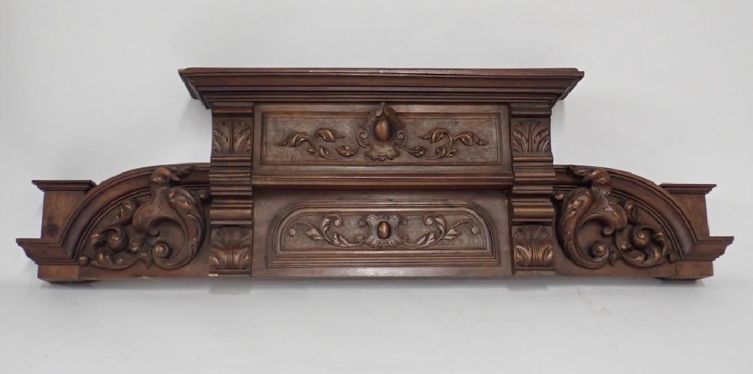 Wooden Element with Carved Floral Motif (1 of 12)