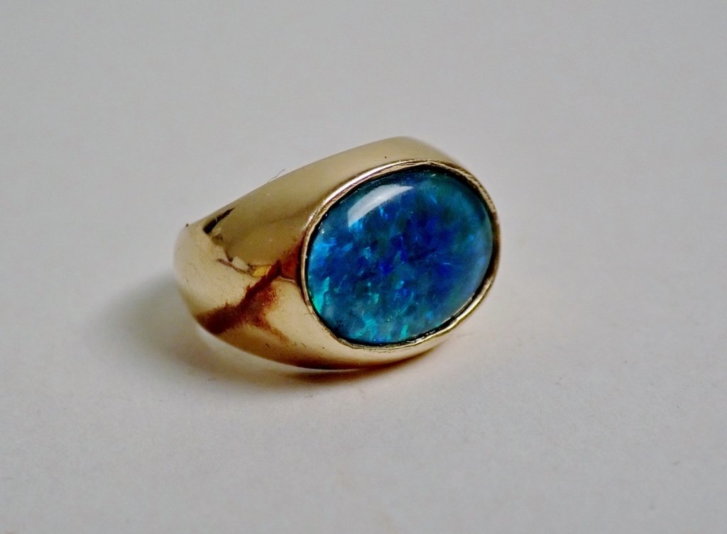 Opal & 14K Yellow Gold Ring (1 of 6)