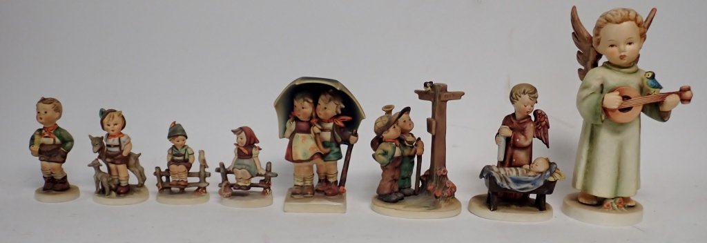 Grouping of 8 Goebel Hummel Porcelain Figurines (1 of 13)