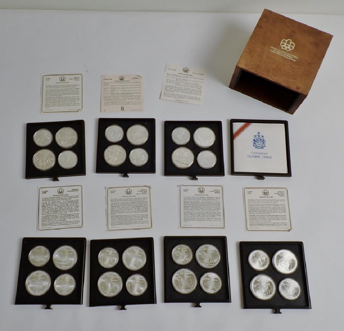 1976 Canadian Olympic Silver Coin Boxed Collection (1 of 10)