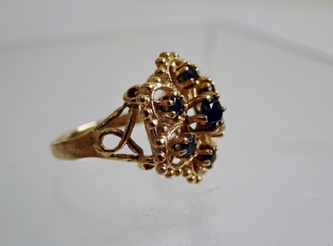 14K Yellow Gold & Sapphire Ring (1 of 9)