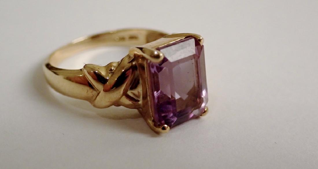 Amethyst & Yellow Gold Cocktail Ring (1 of 9)