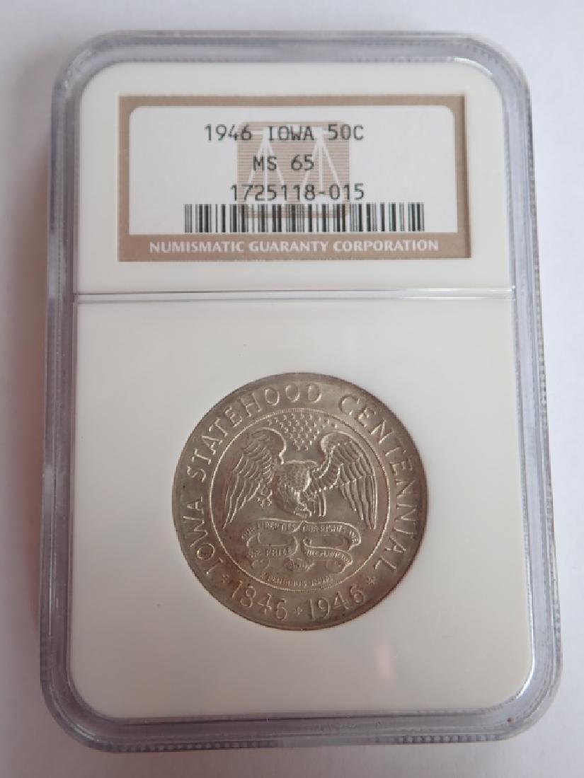 1946 Iowa Centennial Half Dollar Coin (1 of 4)