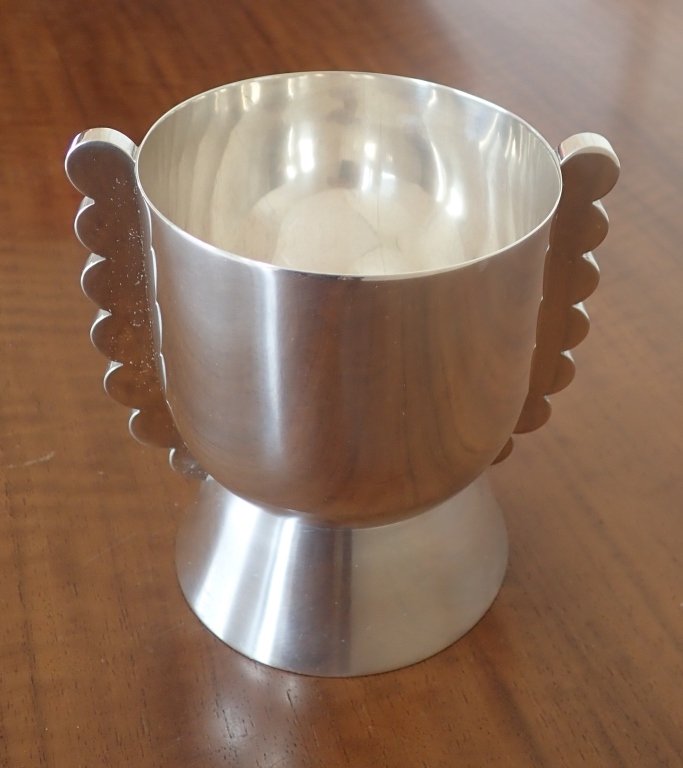 Silver Jean Puiforcat Footed, Handled Vase (1 of 11)