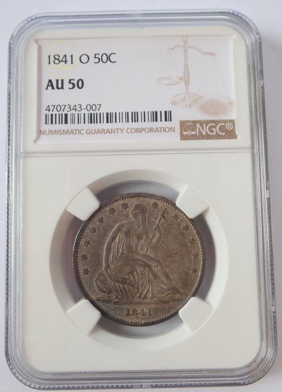 1841-O Fifty Cent Seated Liberty Coin (1 of 6)