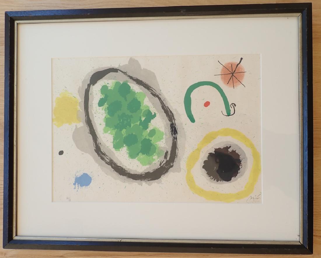 Joan Miro Lithograph, Print "Le Lezard Aux Plumes (1 of 7)