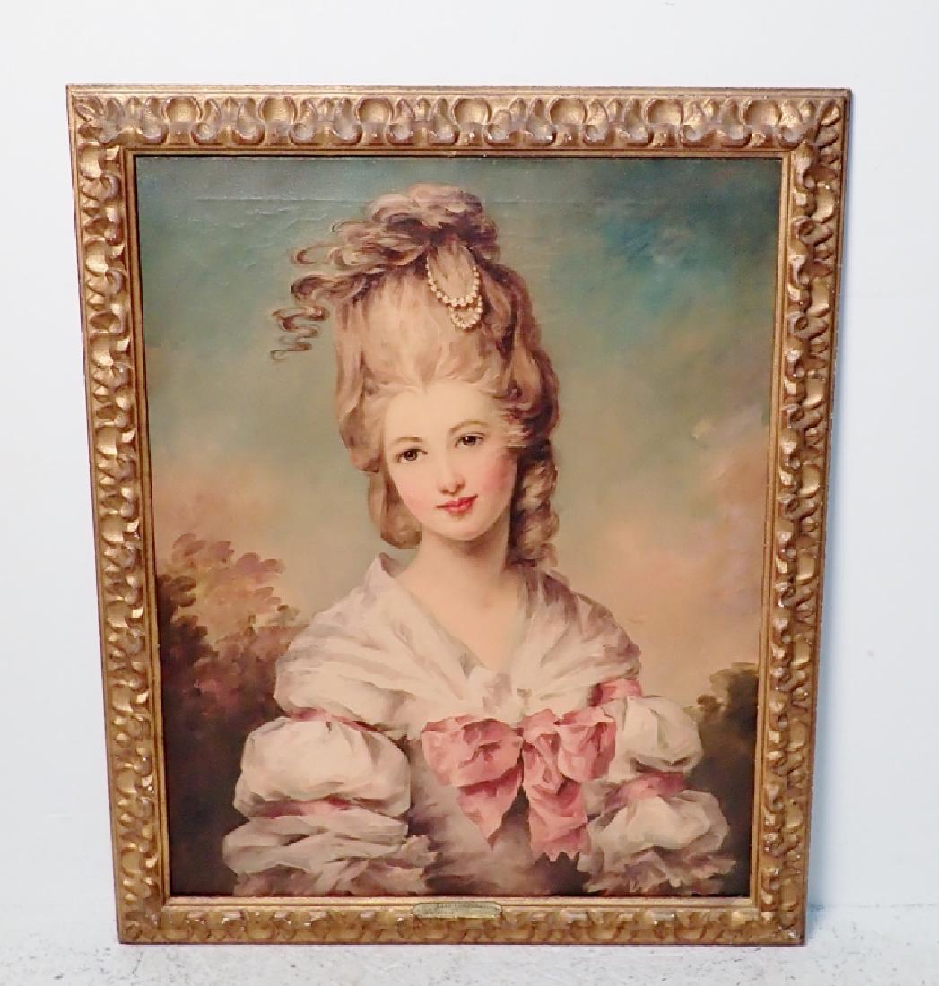 Framed Oil Painting Portrait of Lady Compton (1 of 10)