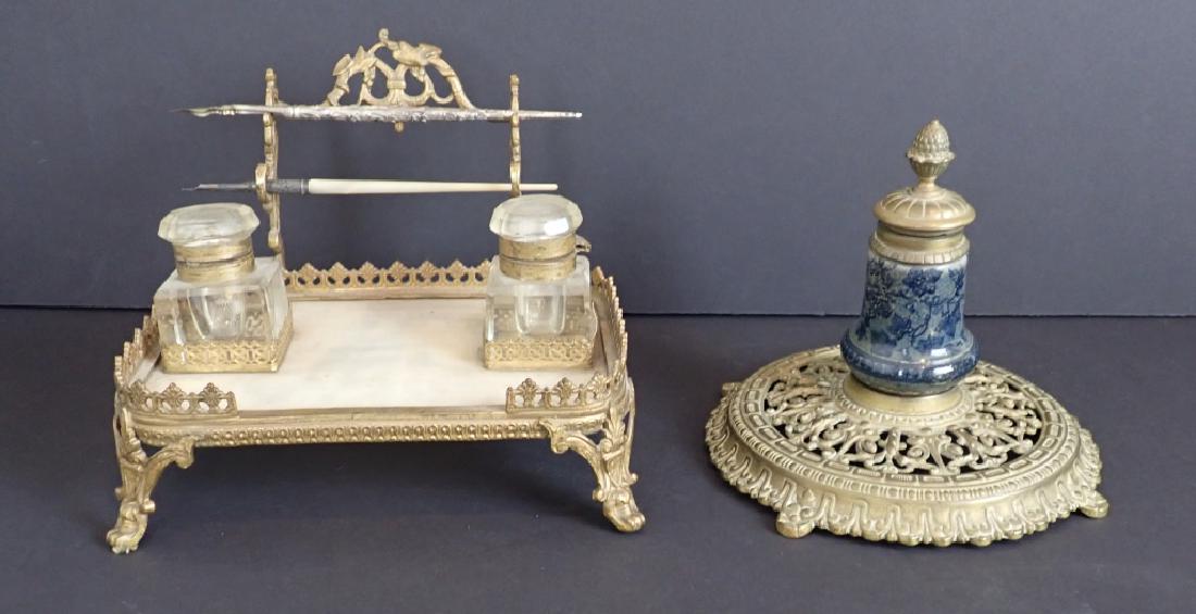 Antique Bronze Inkwell Pairing (1 of 19)