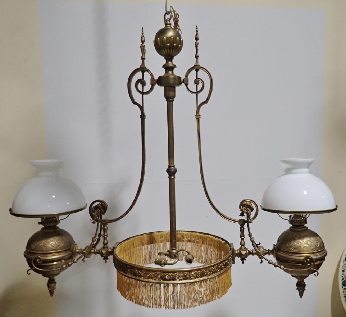 Antique Bronze Billiard Chandelier (1 of 11)