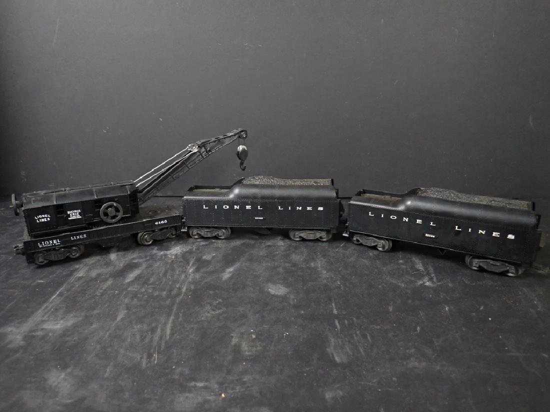 Three Lionel Lines Train Cars, Crane & 2 Tenders (1 of 5)