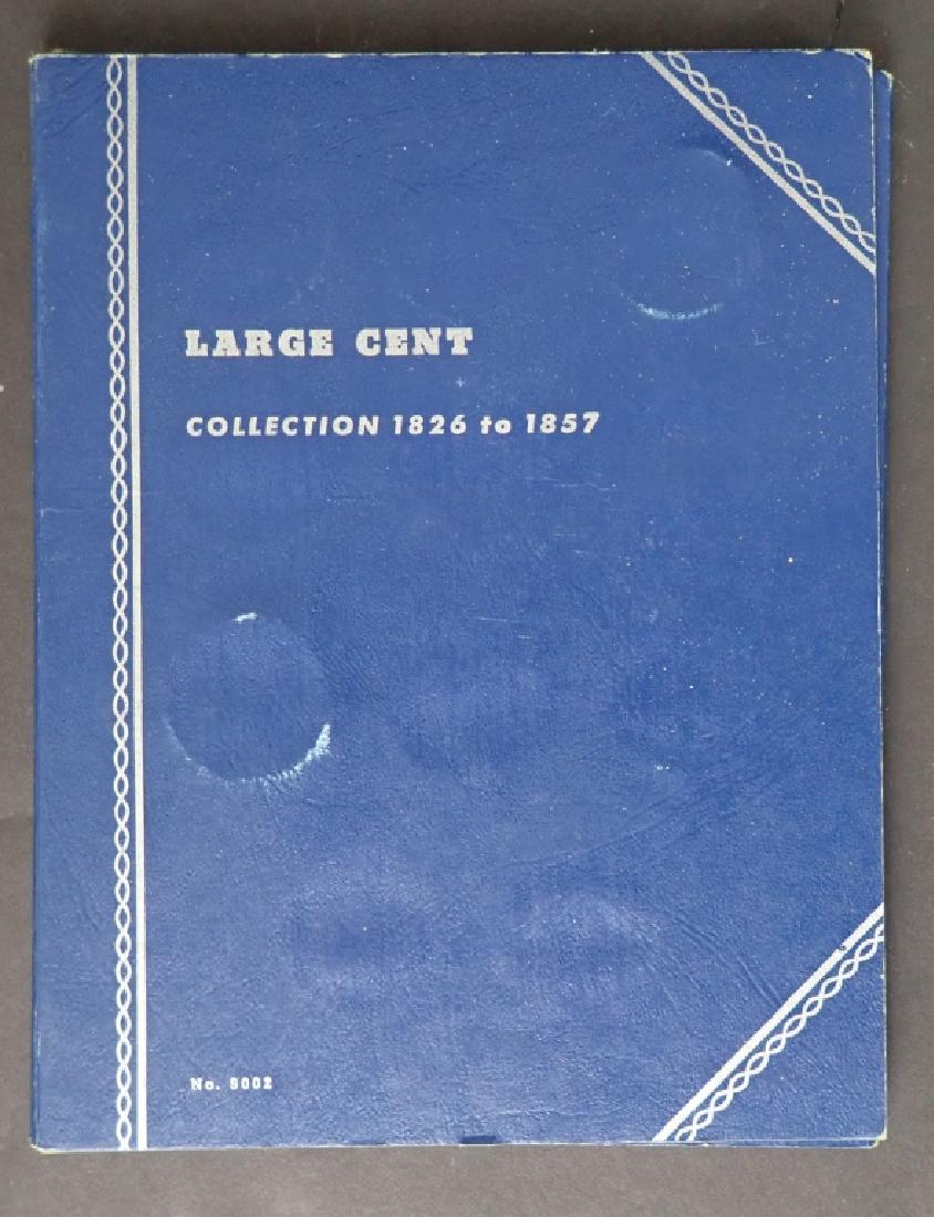 Large Cent Coin Collection 1826-1857: Whitman Coin Folder Large Cent Collection 1826 - 1857. Incomplete collection. Includes: 25 coins. (National, USA, money, collecting, Numismatics, currency) STERLING ASSOCIATES STRIVES TO PROVIDE ACCUR