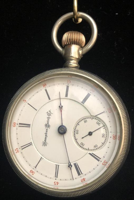 Hampden Watch Co. Pocket Watch: Hampden Watch Co. J.C. "Perry". Railroad pocket watch. Running. ESTATE OF PHILIP GRECO JR. STERLING ASSOCIATES STRIVES TO PROVIDE ACCURATE, OBJECTIVE, & FAIR INFORMATION ON ALL LOTS. WE WILL BE HAPPY 