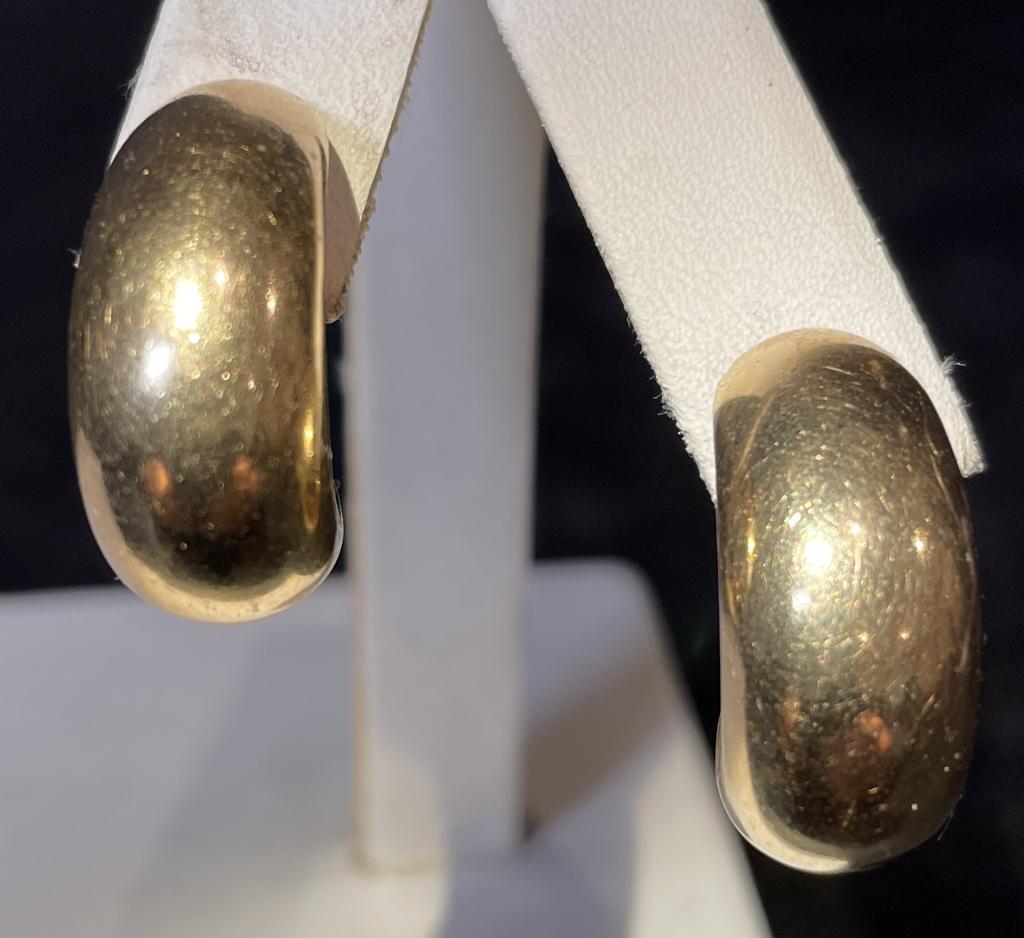 Tiffany 14K Half Hoop Earrings (1 of 4)