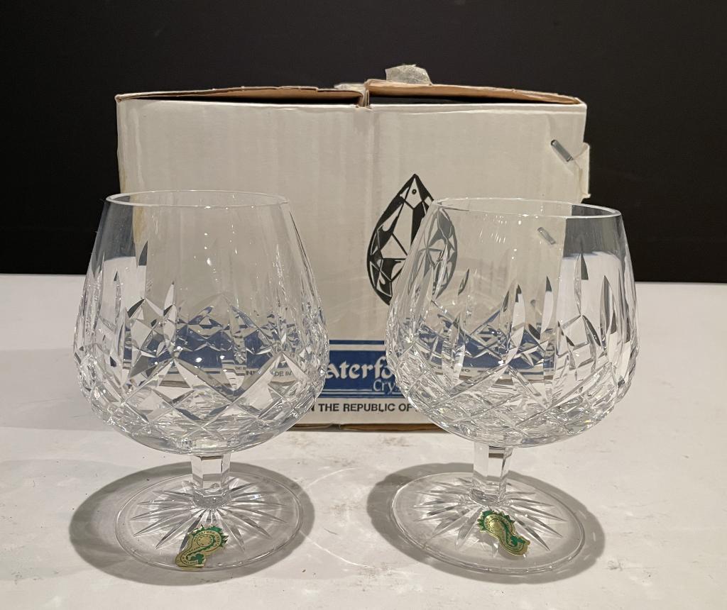 2 Waterford Lismore Brandy Snifters (1 of 3)