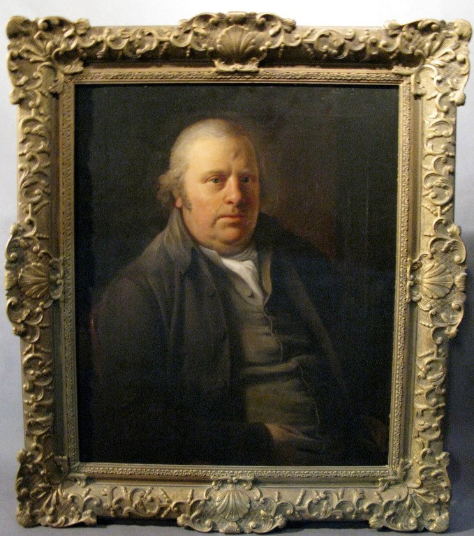 Attributed to: Sir Henry Raeburn (1756-1823): Attributed to: Sir Henry Raeburn (1756-1823) Portrait of Man, O/C Image size: Height 29 1/4", Width 24 1/4"