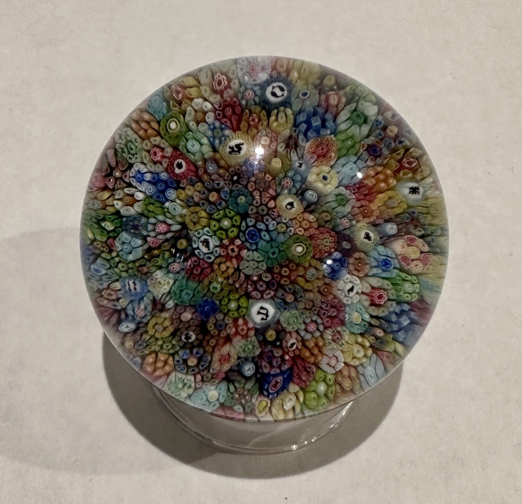 Baccarat Millefiori Zodiac Glass Paperweight Baccarat Millefiori Zodiac Glass Paperweight STERLING (1 of 3)
