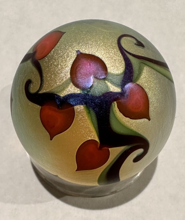 Orient & Flume Iridescent Glass Paperweight (1 of 5)