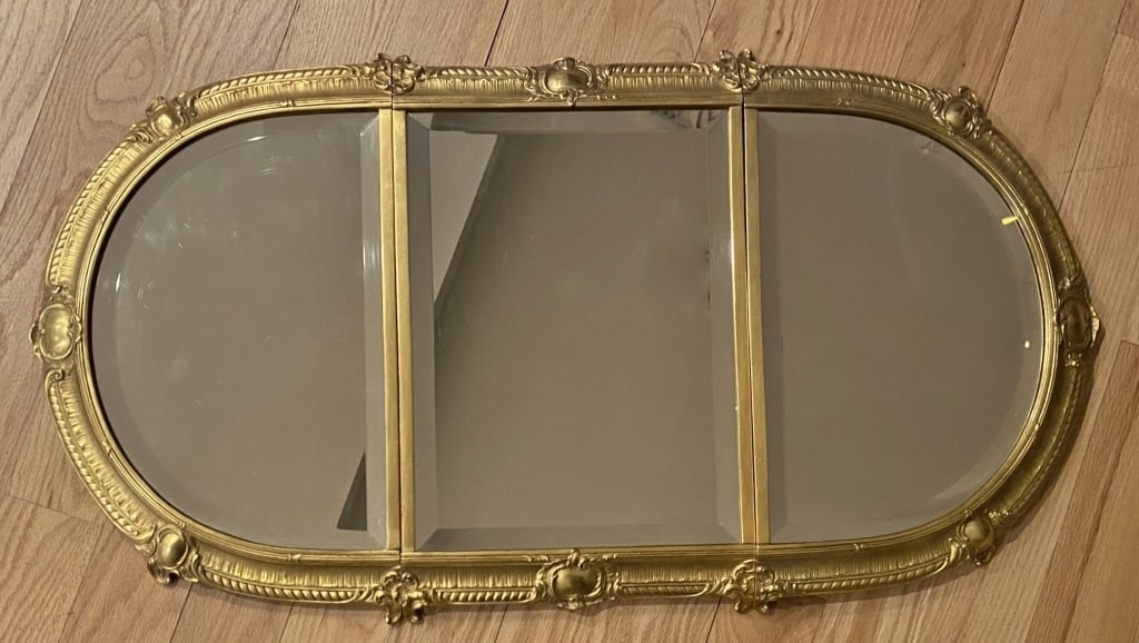 French 19th C. Gilt Bronze Mirrored Plateau (1 of 11)