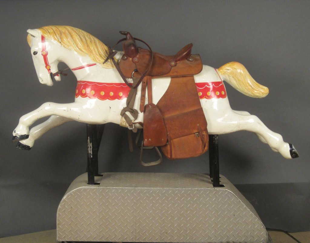 215: Antique Coin Operated Kiddie Horse Ride