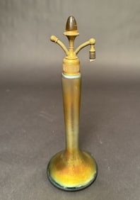DeVilbiss Atomizer With Stuenen Gold Aurene Glass