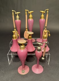 Collection Of 8 DeVilbiss Perfumes And Atomizers