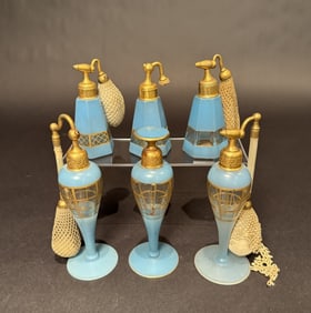 Collection Of 6 DeVilbiss Perfumes And Atomizers