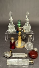Collection Of 10 Perfumes And Atomizer